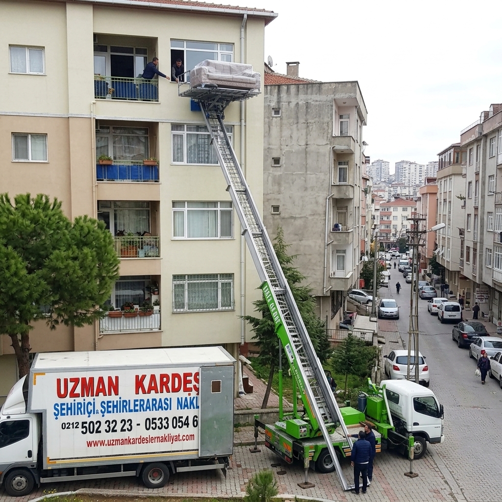 Asansörlü evden eve nakliyat hizmeti İstanbul